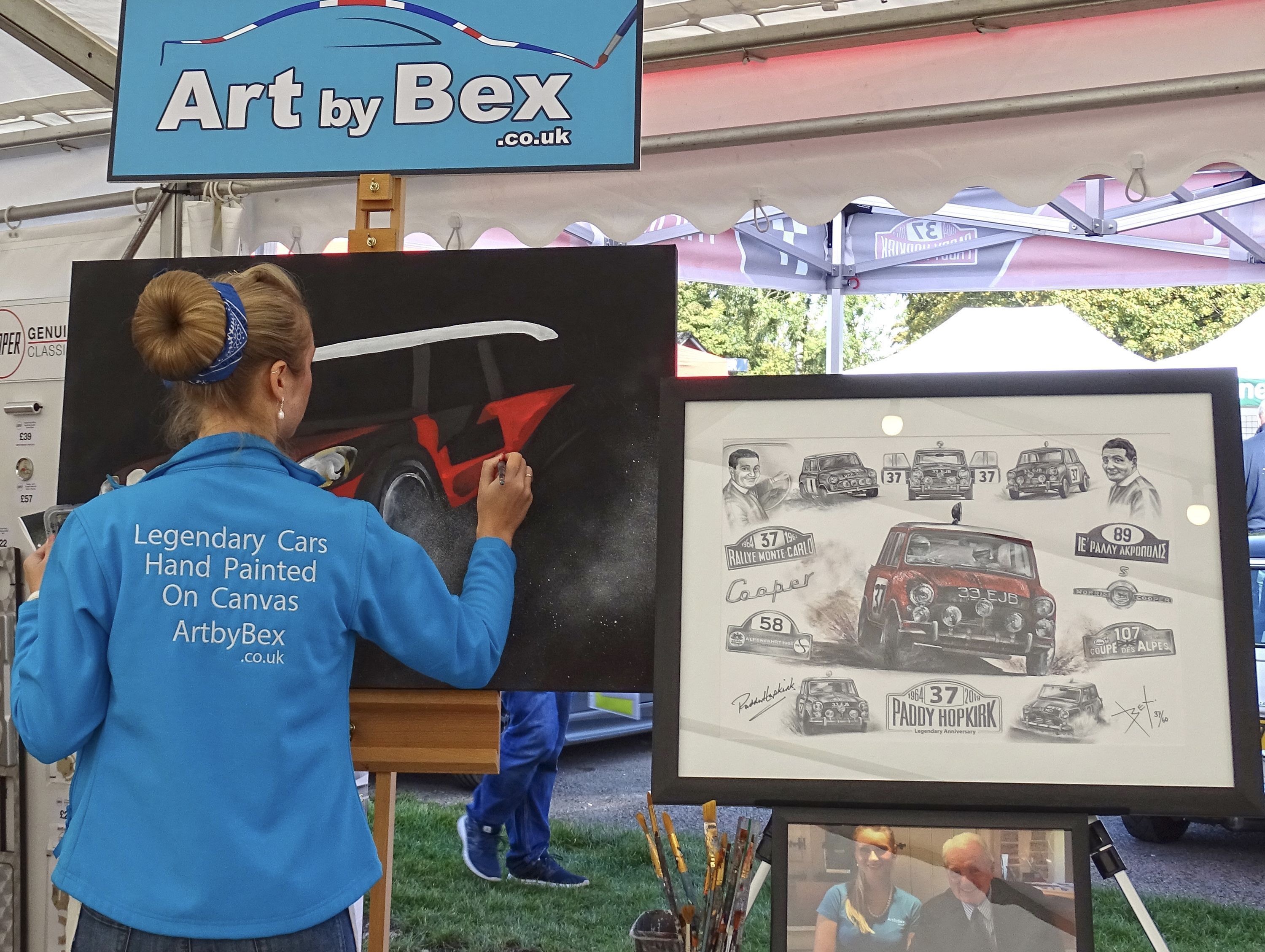 ArtbyBex and Paddy Hopkirk launch new artwork ArtbyBex launches new artwork depicting Paddy Hopkirks most famous victories